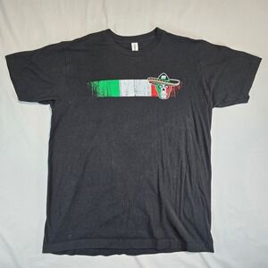 NASCAR Daniel Suarez 99 Tultex Black T-Shirt Mens Large Mexico Flag Sugar Skull